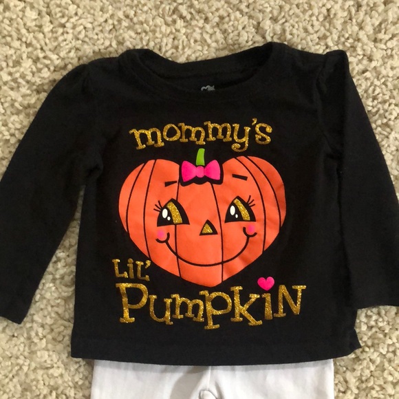 🎃🌻Mommy’s lil’ pumpkin long sleeve top & pants🎃 - Picture 2 of 6